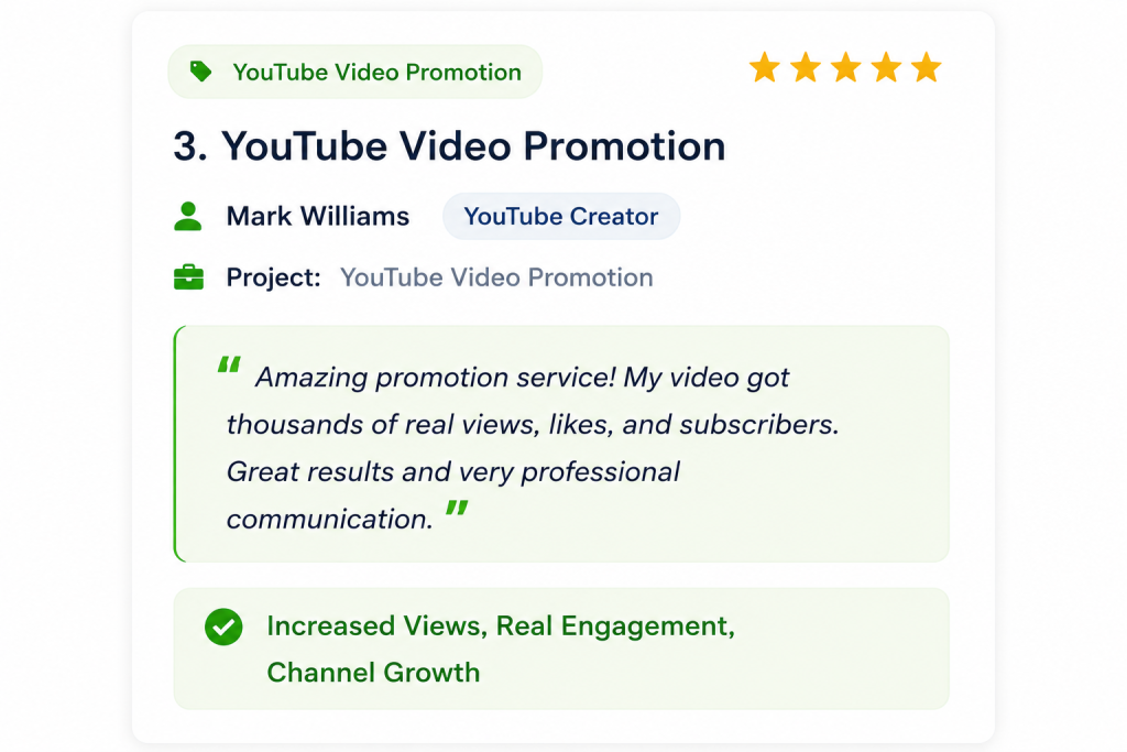 Youtube video Promotion