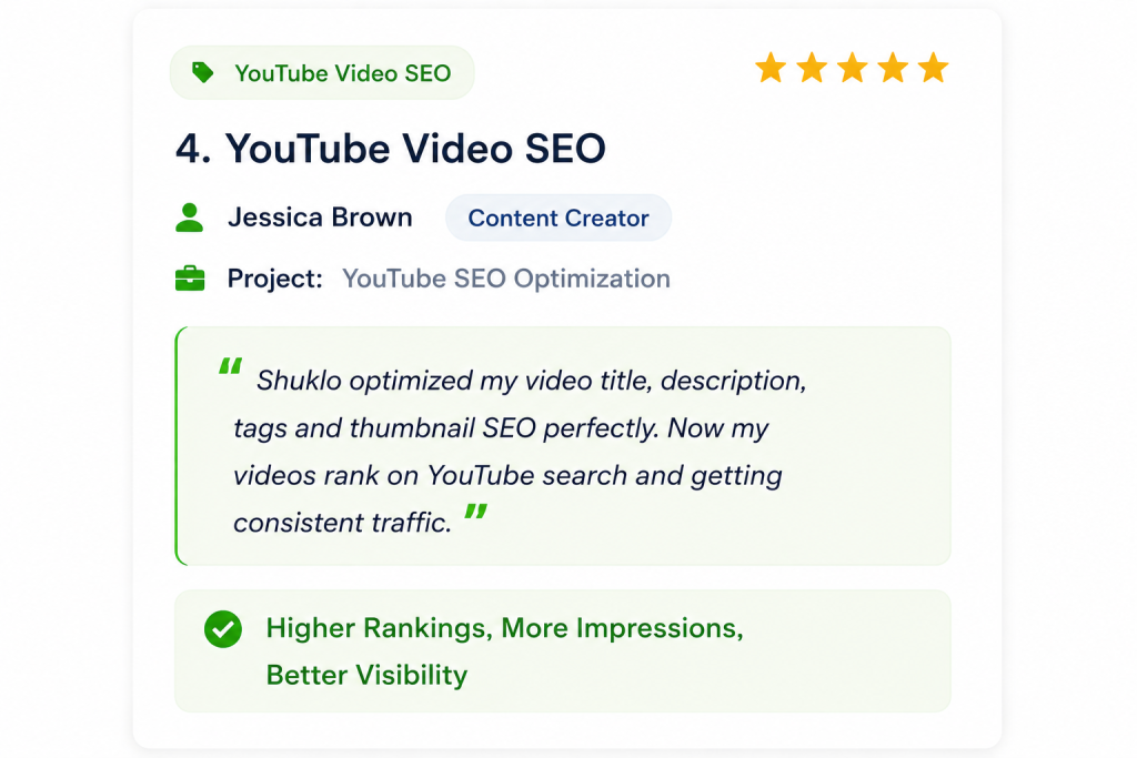 Youtube video Seo