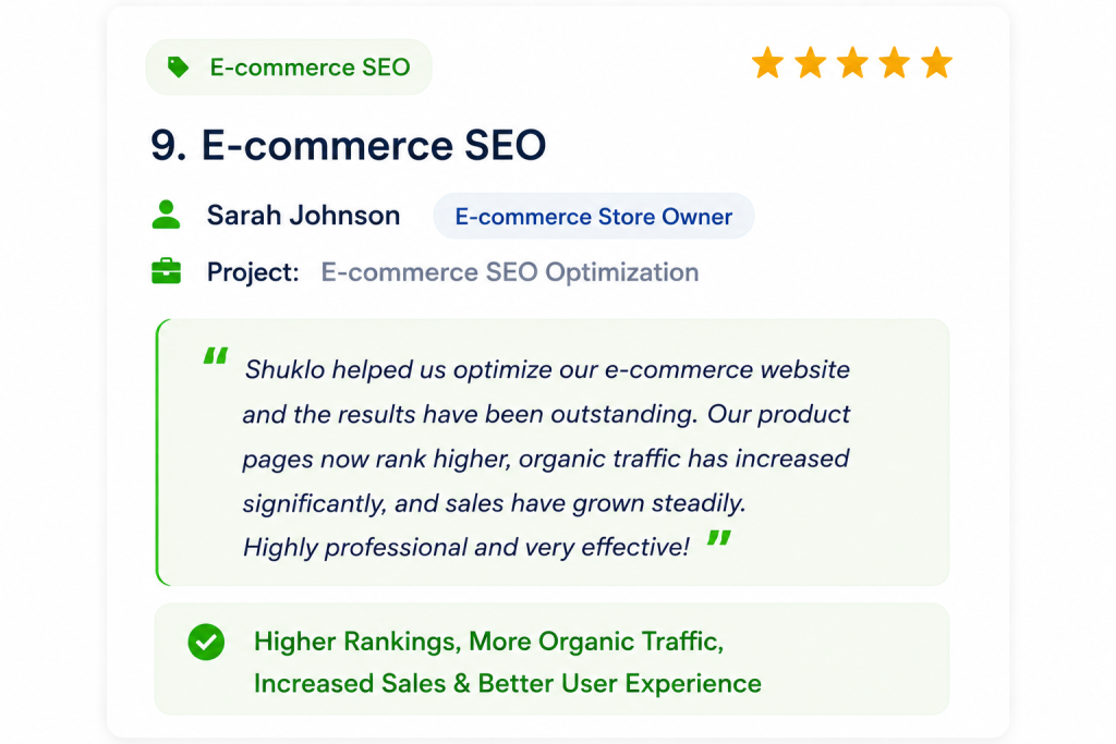 E-commerce SEO